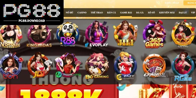 Những đối tác phát hành trò chơi hàng đầu của Game bài PG88